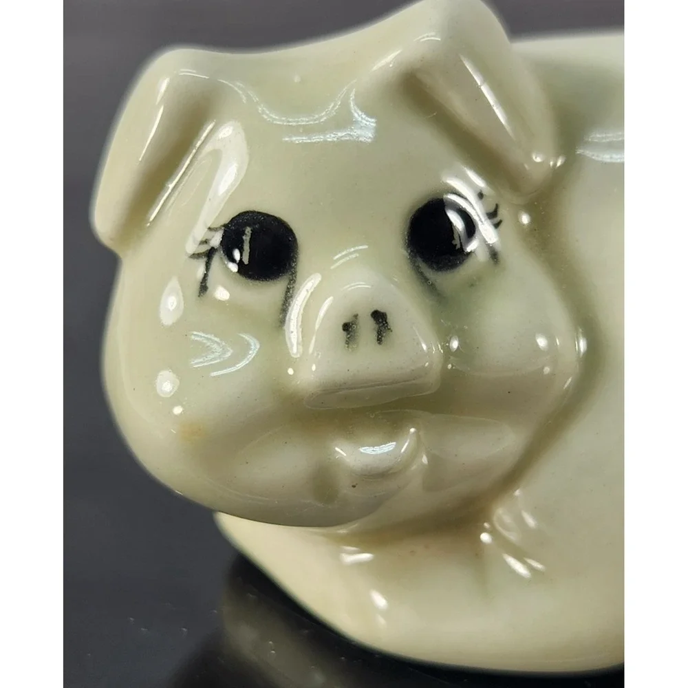 Vintage Farmhouse Ceramic Pig Tooth Pick Holder Succulent Pot Grand Poppy CA